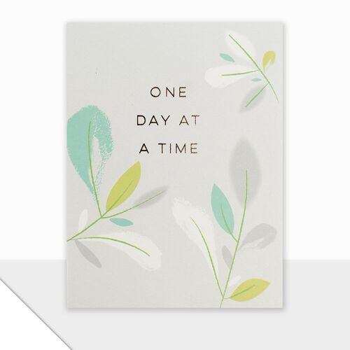 One Day At a Time Sympathy Card - Piccolo One Day