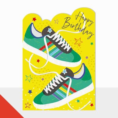 Trainers Birthday Card - Artbox Happy Birthday Trainers
