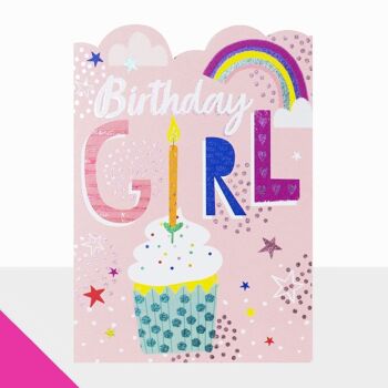 Carte d'anniversaire pour fille - Artbox Happy Birthday Girl - Cupcake