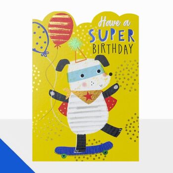 Carte d'anniversaire pour garçon - Artbox Happy Birthday Boy - Skateboard