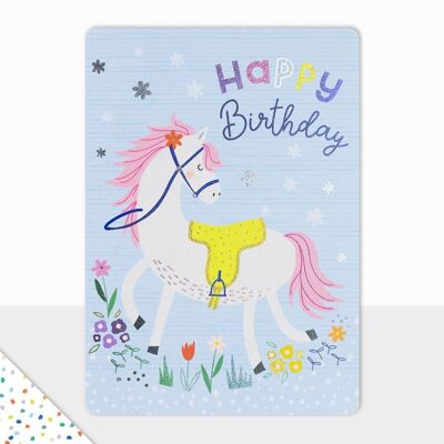 Geburtstagskarte für Katzen - Goodies Happy Birthday Pferd