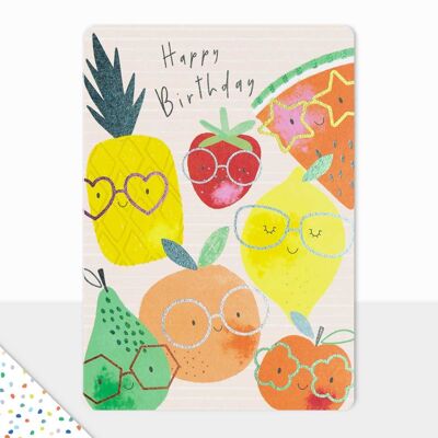 Happy Birthday Card - Goodies Happy Birthday Fruit