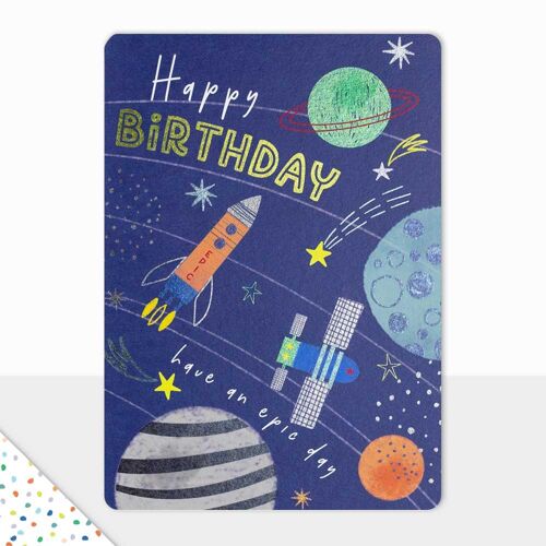Happy Birthday Card - Goodies - Happy Birthday Epic - Space