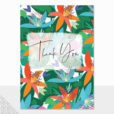 Floral Thank You Card - Rio Brights Thank You (floral)