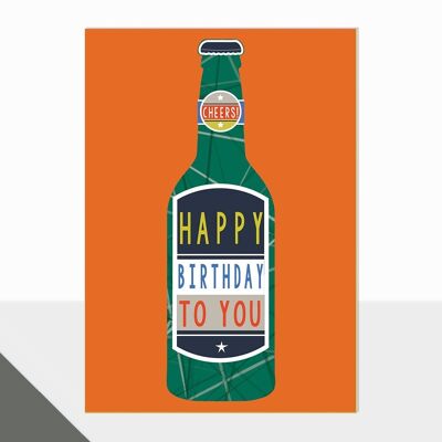 Beer Themed Birthday Card - Campus Birthday Beer