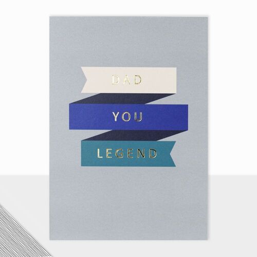 Kinfolk Collection - Father's Day Card For Dad - Happy Fathers Day - Dad you Legend