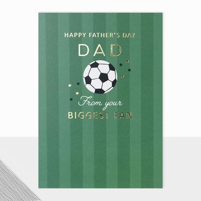 Kinfolk Collection - Father's Day Card For Dad - Happy Fathers Day - Dad Biggest Fan