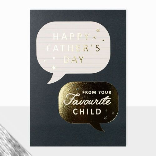 Kinfolk Collection - Father's Day Card For Dad - Happy Fathers Day - Favourite Child