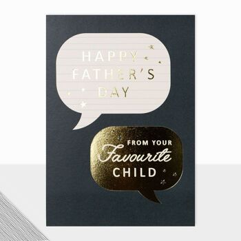 Collection Kinfolk - Carte de fête des pères pour papa - Bonne fête des pères - Enfant préféré