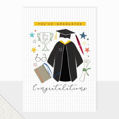 Halcyon - Graduation Academic Card - You've Graduated - Congratulations