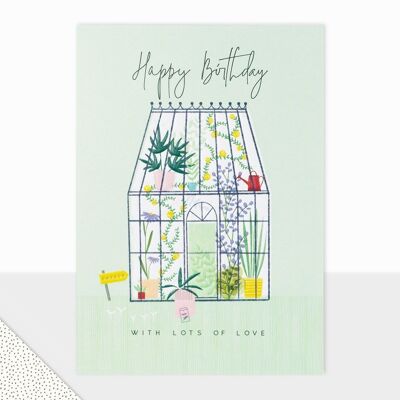 Halcyon Collection - Happy Birthday Card - Happy Birthday Greenhouse