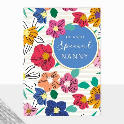 Geburtstagskarte für Nanny – Besondere Nanny – Utopia Collection – Muttertag – Alles Gute zum Geburtstag, Nanny