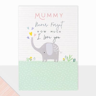 Colección Halcyon - Tarjeta Feliz Día de la Madre - Elefante del Día de la Madre