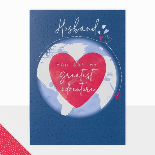 Husband Anniversary Card - Halcyon To My Husband Anniversary - My Greatest Adventure