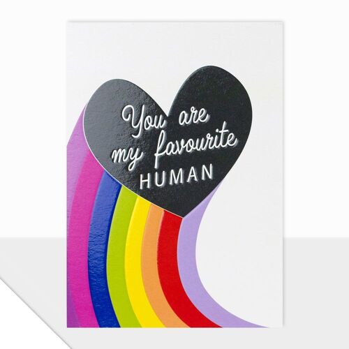 Anniversary Card - Valentines Card - Noted Collection - Favourite Human