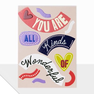 Anniversary Card - Valentines Card - Noted Collection - all kinds of wonderful