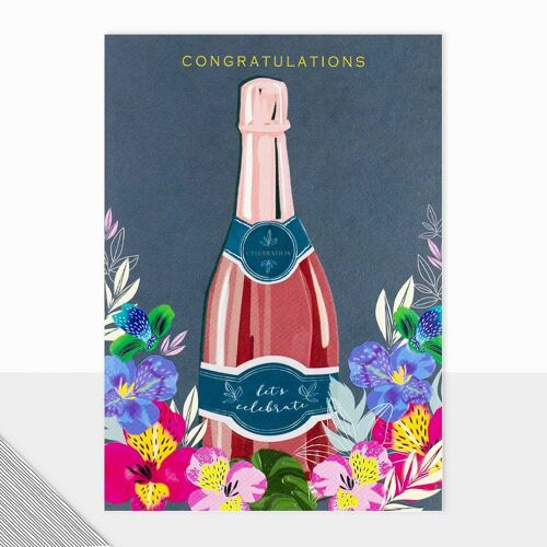Utopia Collection - Congratulations Card - Champagne Bottle