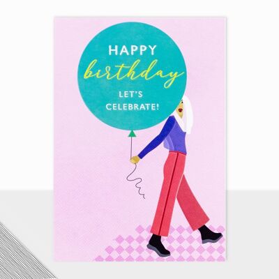 Happy Birthday Card - Utopia Happy Birthday Balloon