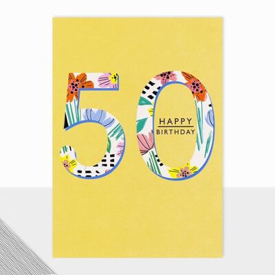Happy Birthday Card - Utopia Happy Birthday 50