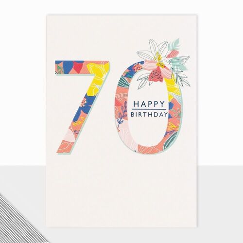 Happy Birthday Card - Utopia Happy Birthday 70