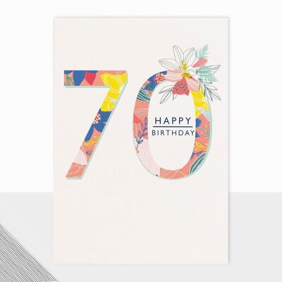 Tarjeta de feliz cumpleaños - Utopía Feliz cumpleaños 70