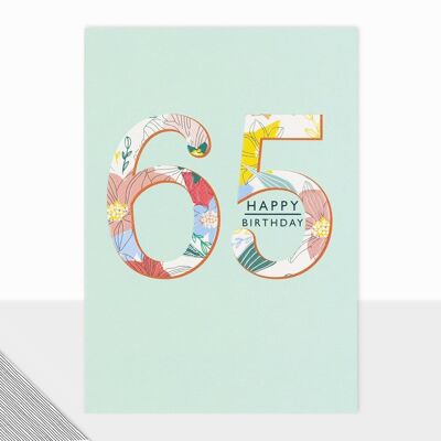 Tarjeta de feliz cumpleaños - Utopía Feliz cumpleaños 65