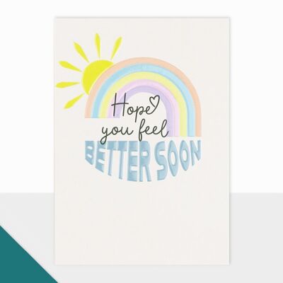 Thinking of You Card - Noted Feel Better Soon - Rainbow