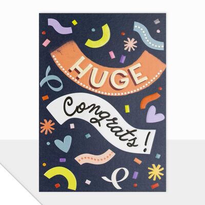 Congratulations Card - Noted Huge Congrats - Well Done