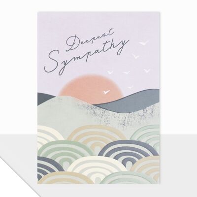 Sympathy Card - Noted Thinking of You - Deepest Sympathy