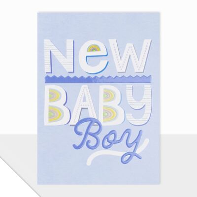 Nueva tarjeta de bebé - Noted Baby Boy - Colección Noted
