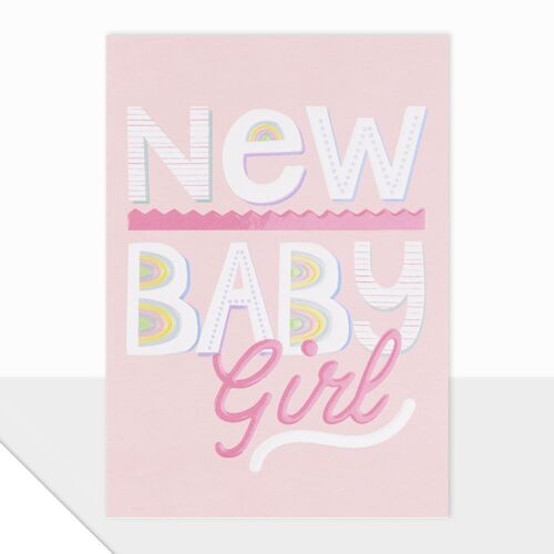 New Baby Card - Noted Baby Girl - Noted Collection
