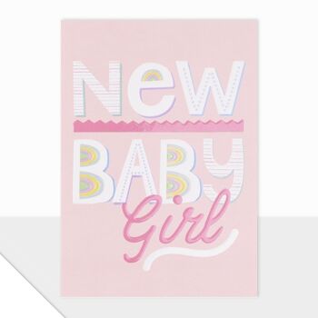 Nouvelle carte bébé - Noted Baby Girl - Noted Collection