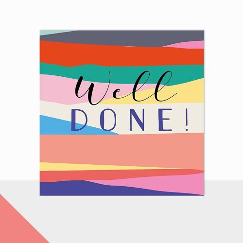 Colourful Congratulations Card - Glow Well Done
