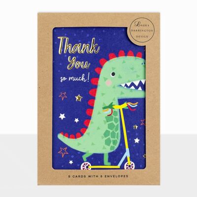 Pack de cartes de remerciement Artbox - Pack de cartes petits garçons - Merci