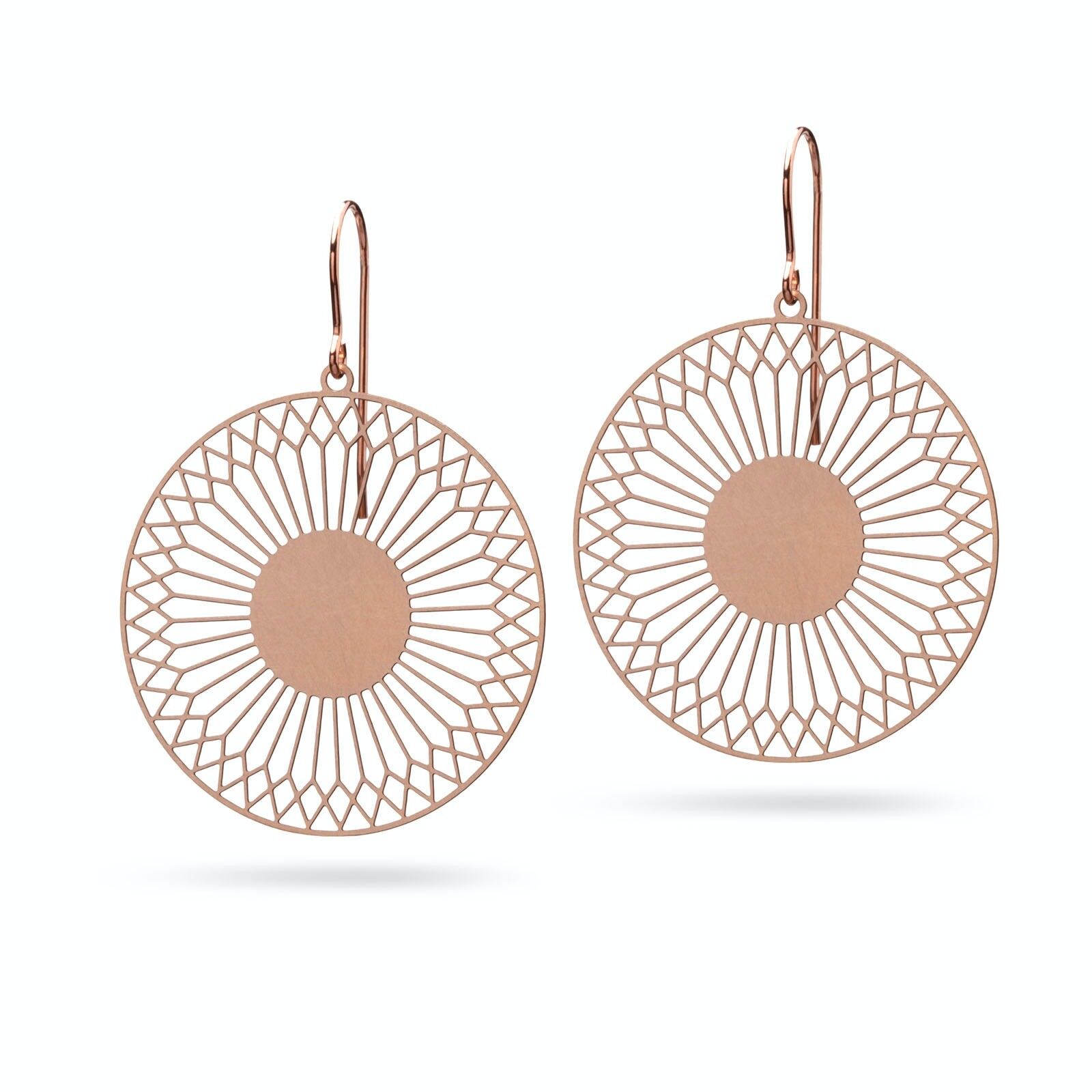 Boucles d'oreilles "Radial Simplex" | Bronze