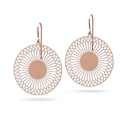 Earrings "Radial Simplex" | Bronze