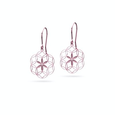 Earrings "Seed of Life" | rose gold plated