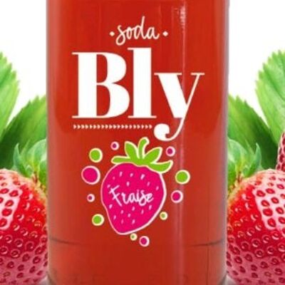Soda BLY - Fraise - Pack de 12 bouteilles de 33 cl