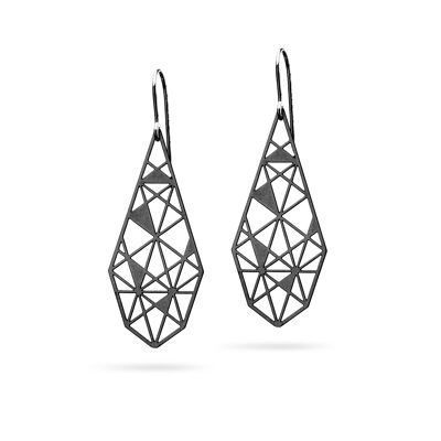 Boucles d'oreilles "Stilabis Long" | noir