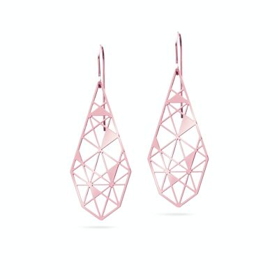 Pendientes "Stilabis Long" | Oro de Rose plateado