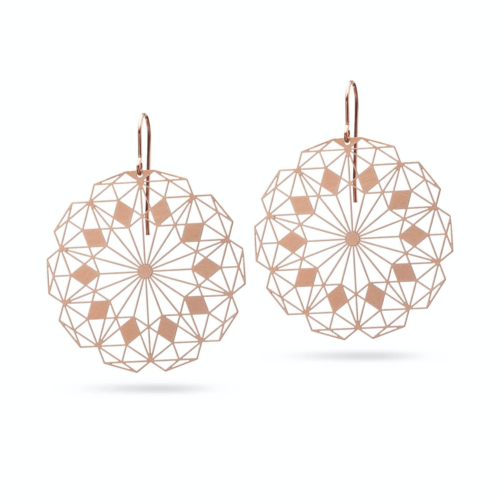 Earrings Rosette Little | Bronze