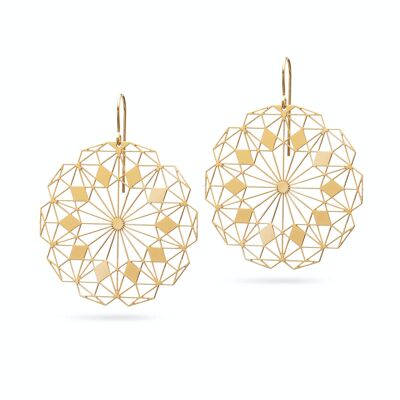 Boucles d'oreilles Rosette Little | doré