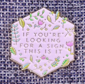 Broche de sensibilisation à la santé mentale à motif floral 3