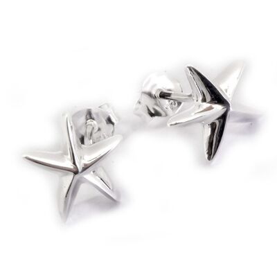 Star Sterling Silver Earrings