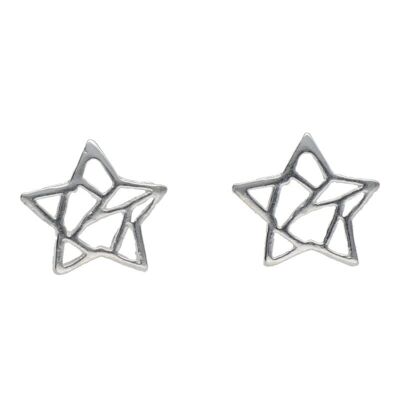 Star Mosaic Sterling Silver Earrings