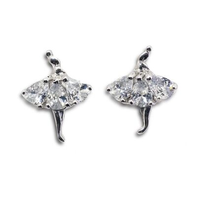 Pendientes Plata de Ley Dancing Queen