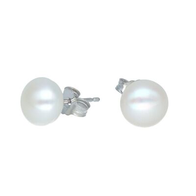 Natural Pearl Sterling Silver Earrings