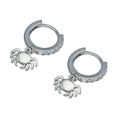Spider Sterling Silver Earrings