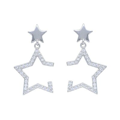 Boucles d'oreilles Hollywood en argent sterling