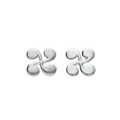 Boucles d'oreilles en argent sterling Lauburu